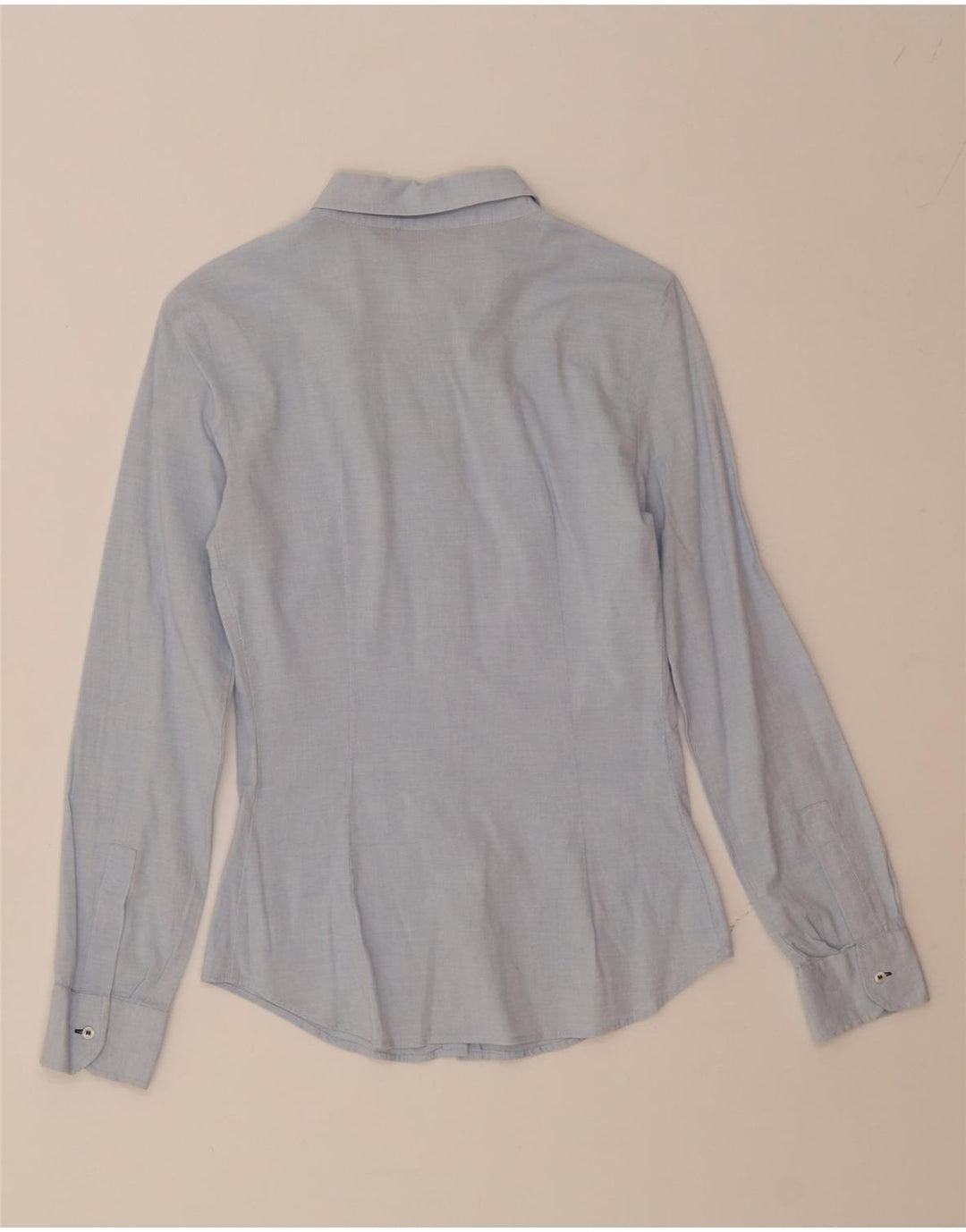 ZARA Womens Shirt UK 6 XS Blue Vintage Zara and Second-Hand Zara from Messina Hembry 