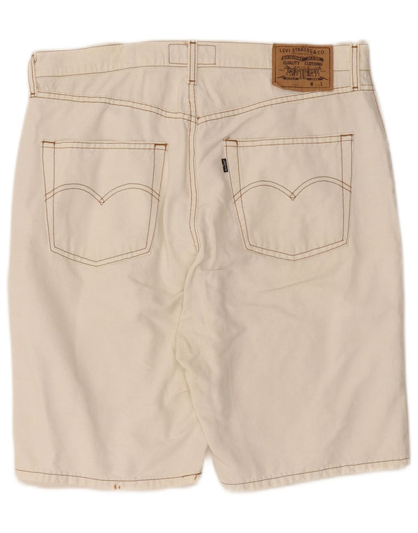 Levi's Mens Casual Shorts W36 Large Off White