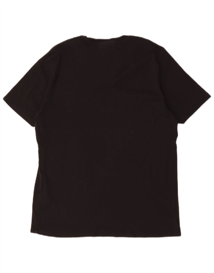 Hugo Boss Mens T-Shirt Top XL Black Cotton