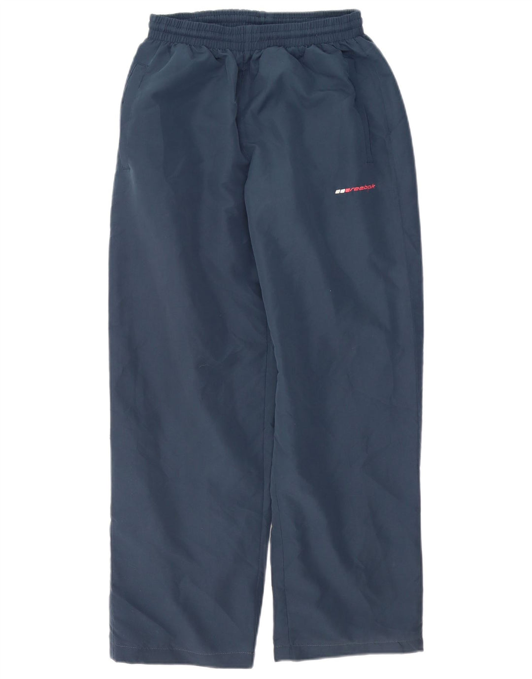 Reebok Mens Tracksuit Trousers Small Navy Blue Polyester