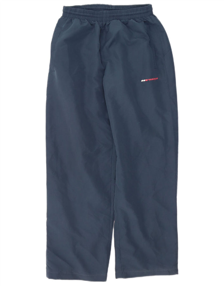 Reebok Mens Tracksuit Trousers Small Navy Blue Polyester