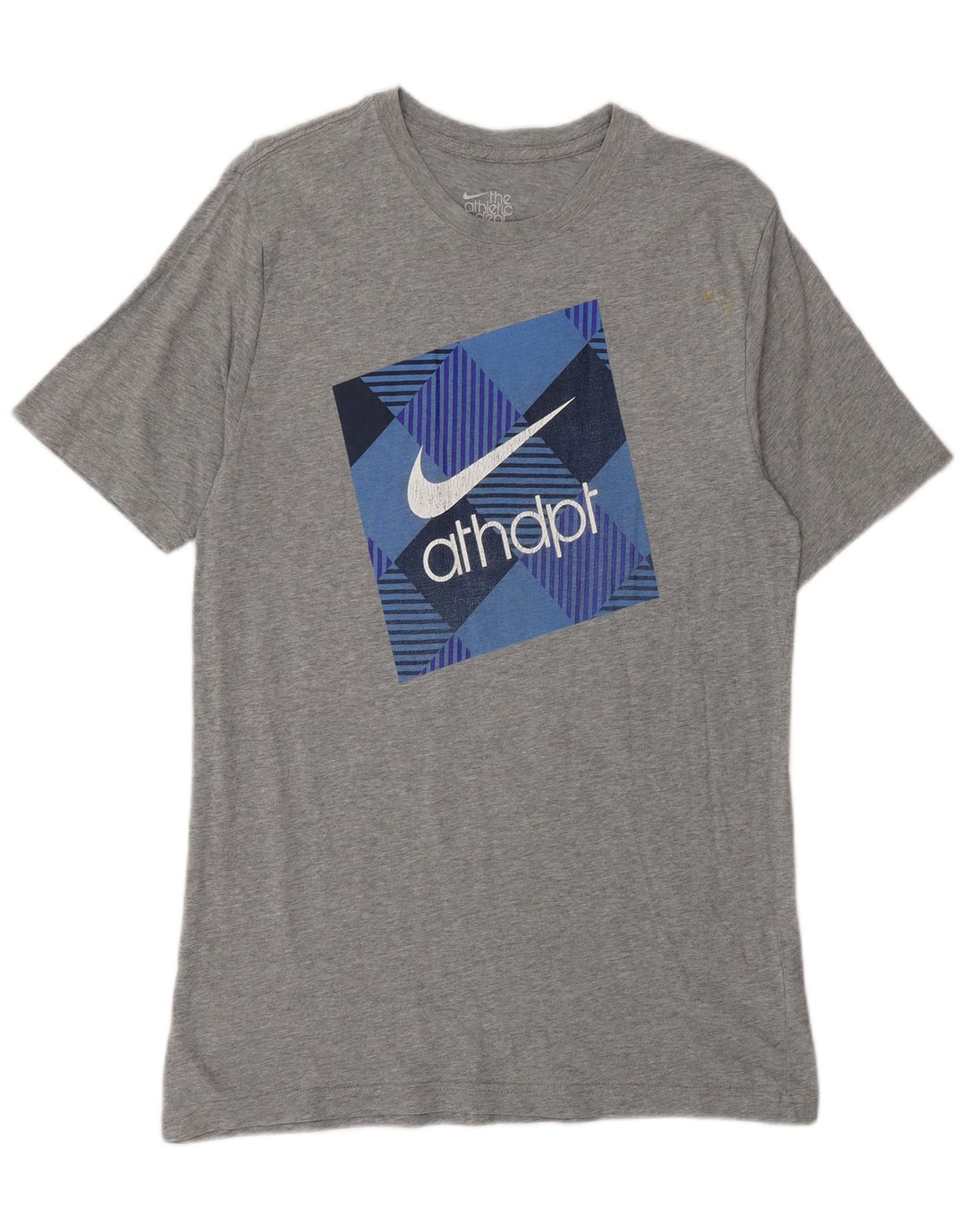 Nike Mens Standard Fit Graphic T-Shirt Top Medium Grey Flecked Cotton