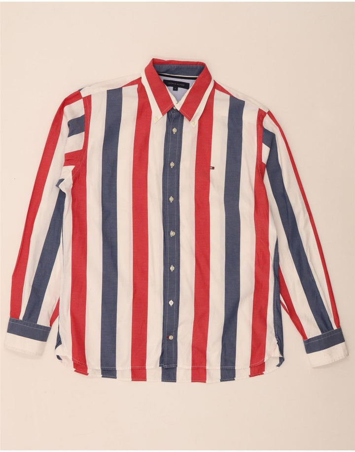 Tommy Hilfiger Mens Shirt Large Multicoloured Striped