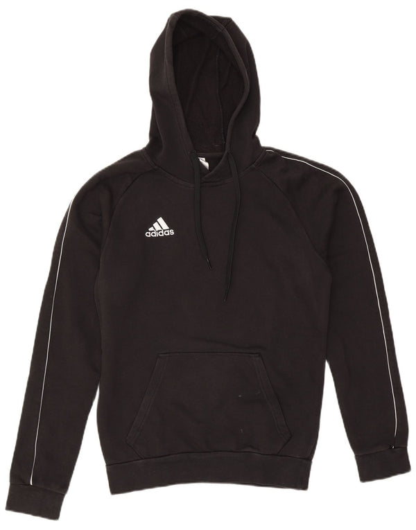Adidas Mens Hoodie Jumper XS Black Cotton