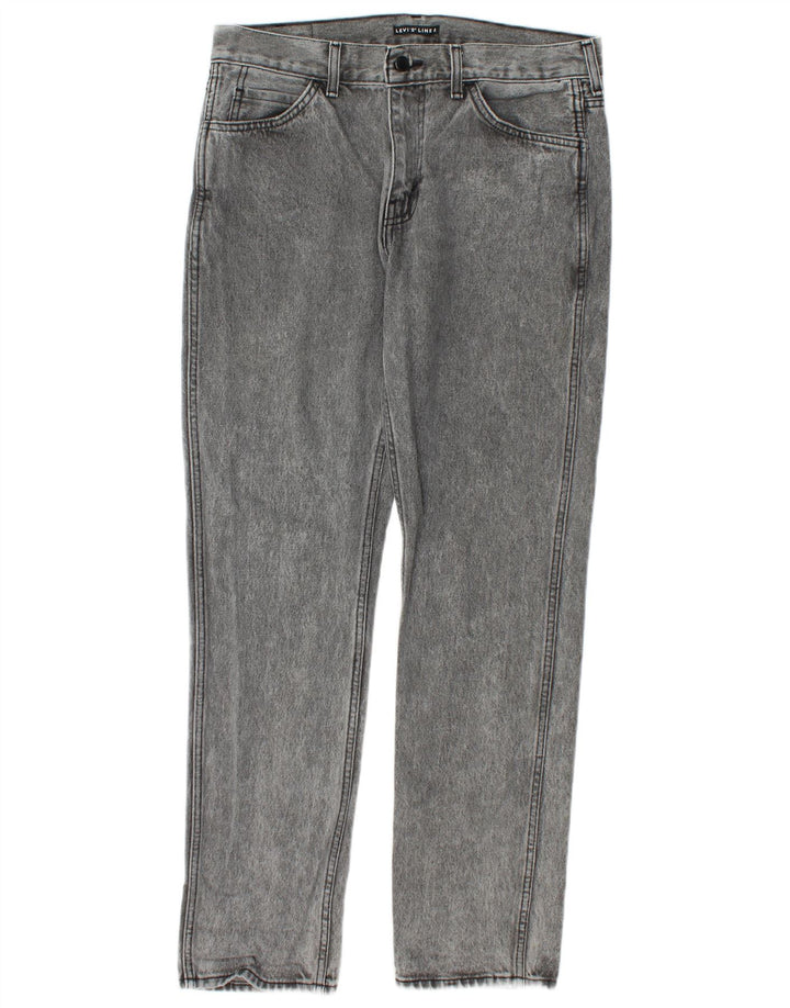Levi's Mens Slim Jeans W33 L32 Grey Cotton