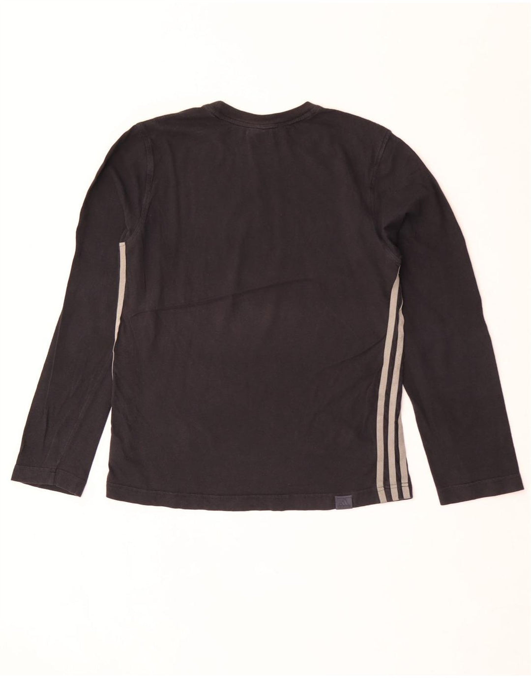 Adidas Boys Top Long Sleeve 13-14 Years Black Cotton