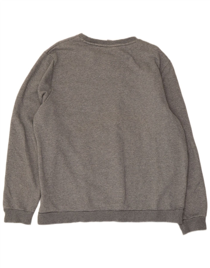 Puma Mens Sweatshirt Jumper XL Grey Flecked Cotton