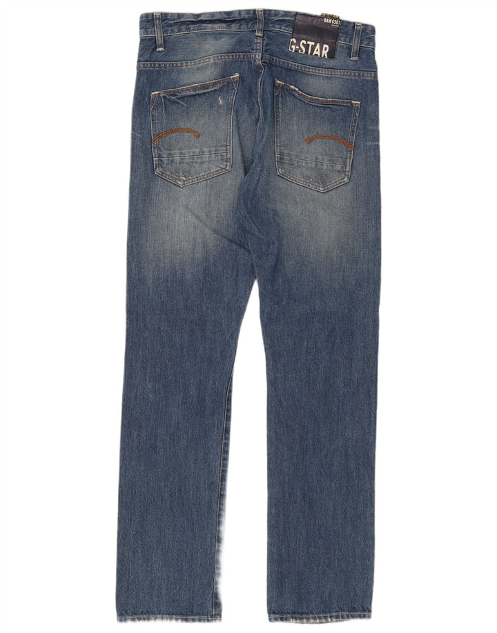 G-STAR Mens Yield Slim Jeans W33 L32 Blue Cotton