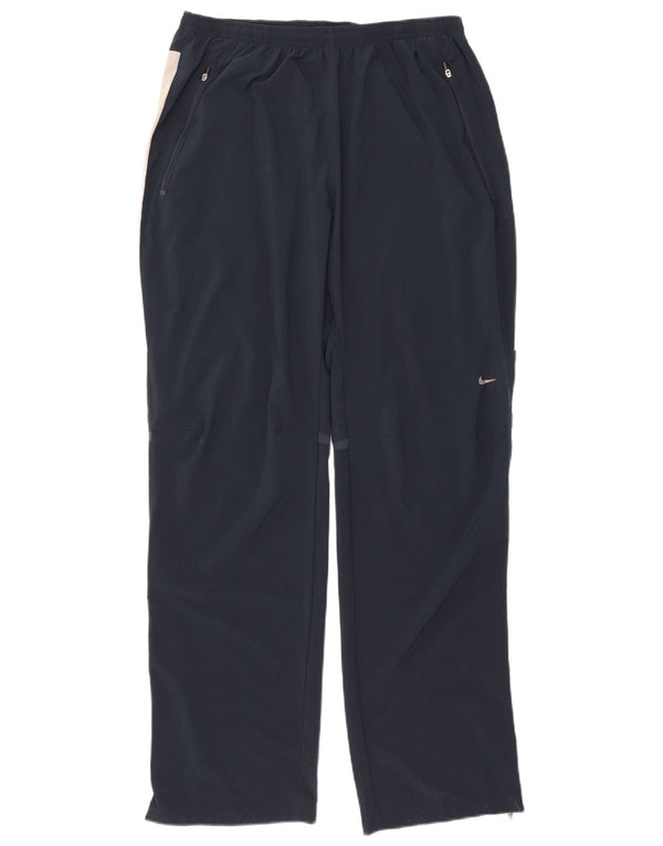 Nike Mens Tracksuit Trousers XL Navy Blue Colourblock Polyester