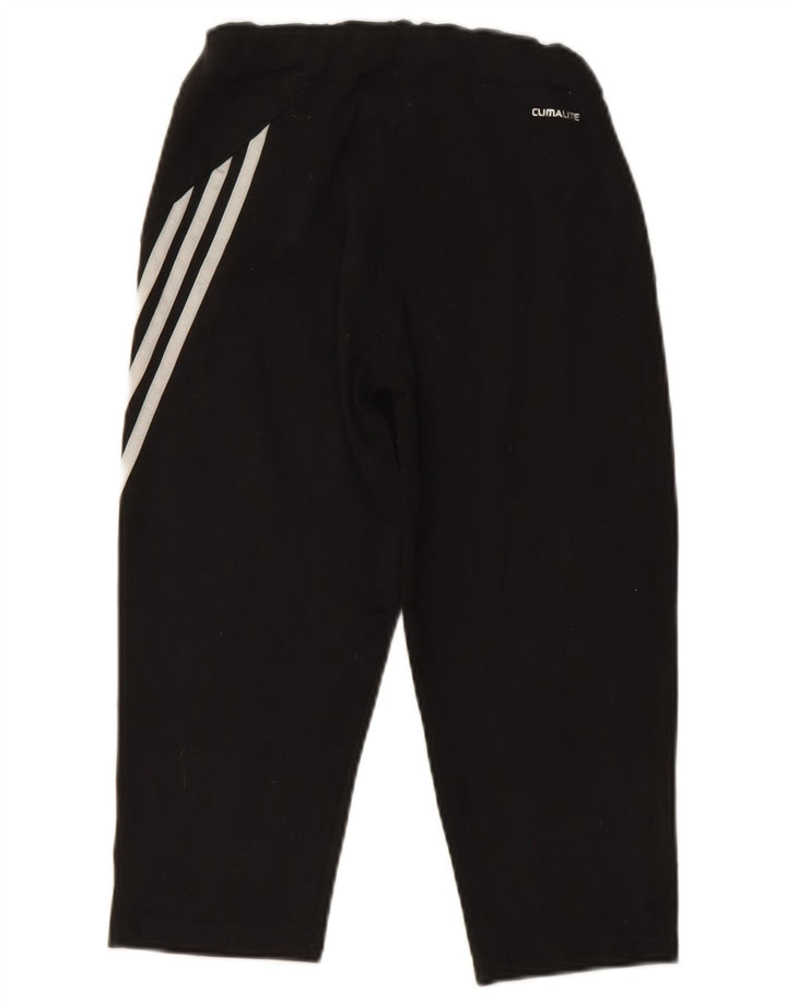 ADIDAS Womens Climalite Capri Tracksuit Trousers UK 14 Medium Black
