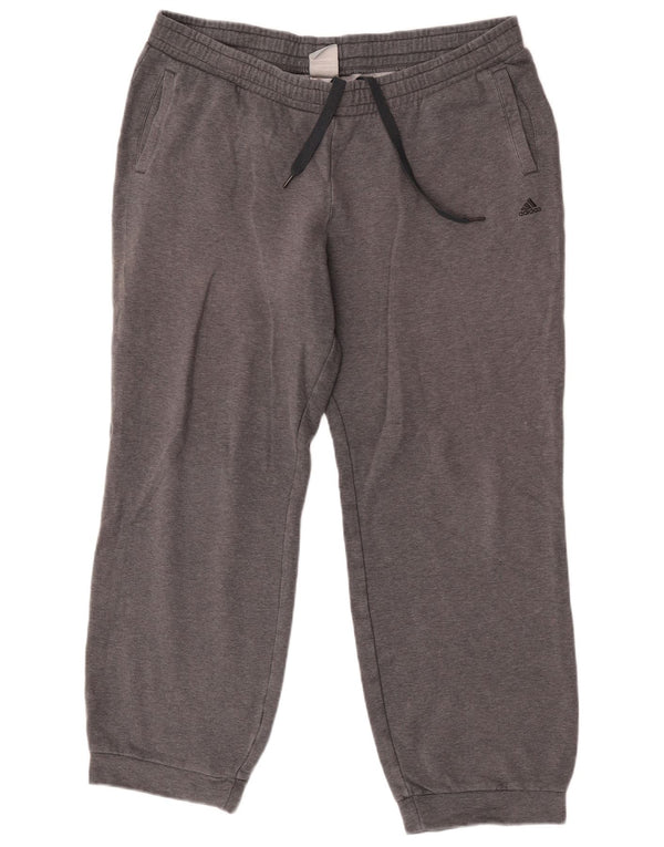 Adidas Womens Tracksuit Trousers Joggers UK 20/22 XL  Grey Cotton