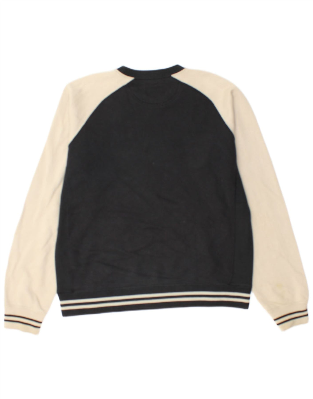 Champion Mens Graphic Sweatshirt Jumper Medium Black Colourblock Cotton