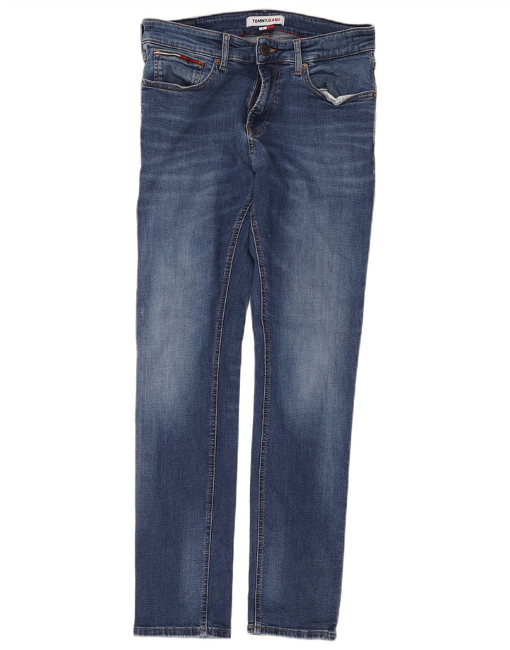 Tommy Hilfiger Mens Slim Jeans W32 L32 Blue Cotton