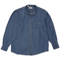 VINTAGE Mens Denim Shirt Size 43/44 XL Blue Cotton