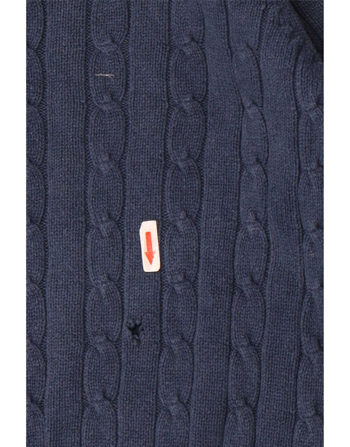 Marks & Spencer Mens Blue Harbour Crew Neck Jumper Sweater Large Navy Blue