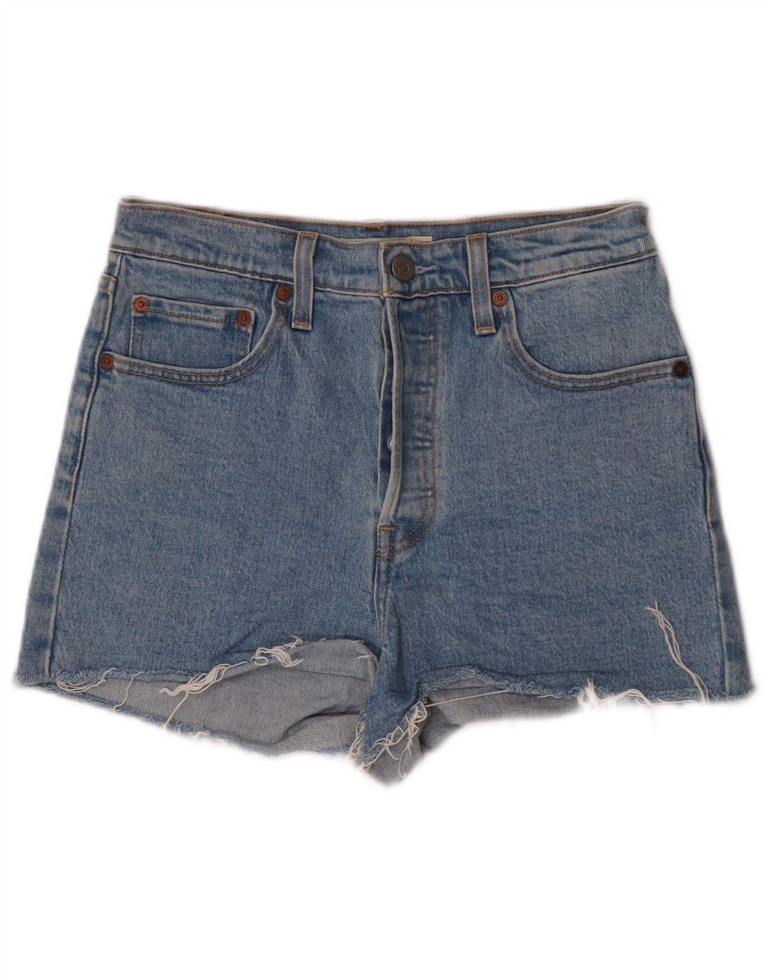 Levi's Womens Denim Shorts W28 Medium  Blue Cotton