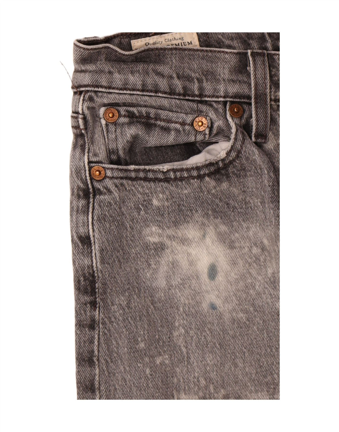 Levi's Womens Wedgie Straight Jeans W26 L26 Grey Cotton