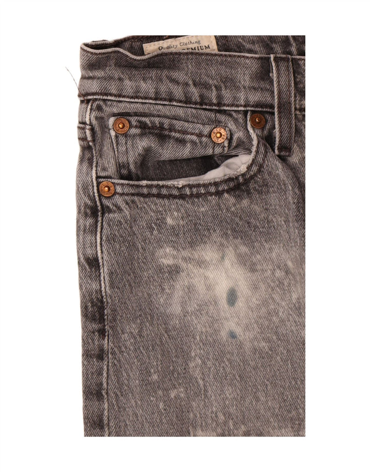 Levi's Womens Wedgie Straight Jeans W26 L26 Grey Cotton