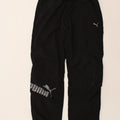 PUMA Womens Graphic Tracksuit Trousers UK 14 Large Black Polyester Vintage Puma and Second-Hand Puma from Messina Hembry 