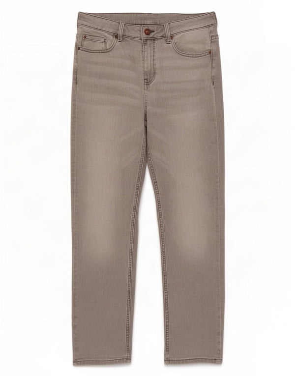 Marks & Spencer Womens The Sienna Straight Jeans UK 12 Medium W30 L27 Grey