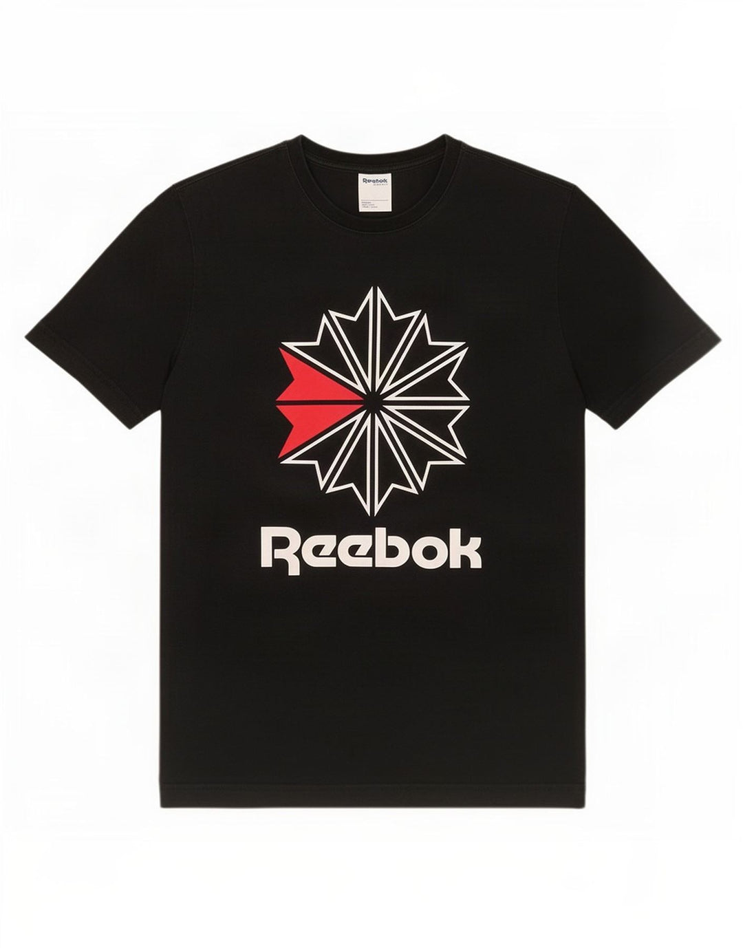 Reebok Mens Graphic T-Shirt Top Medium Black