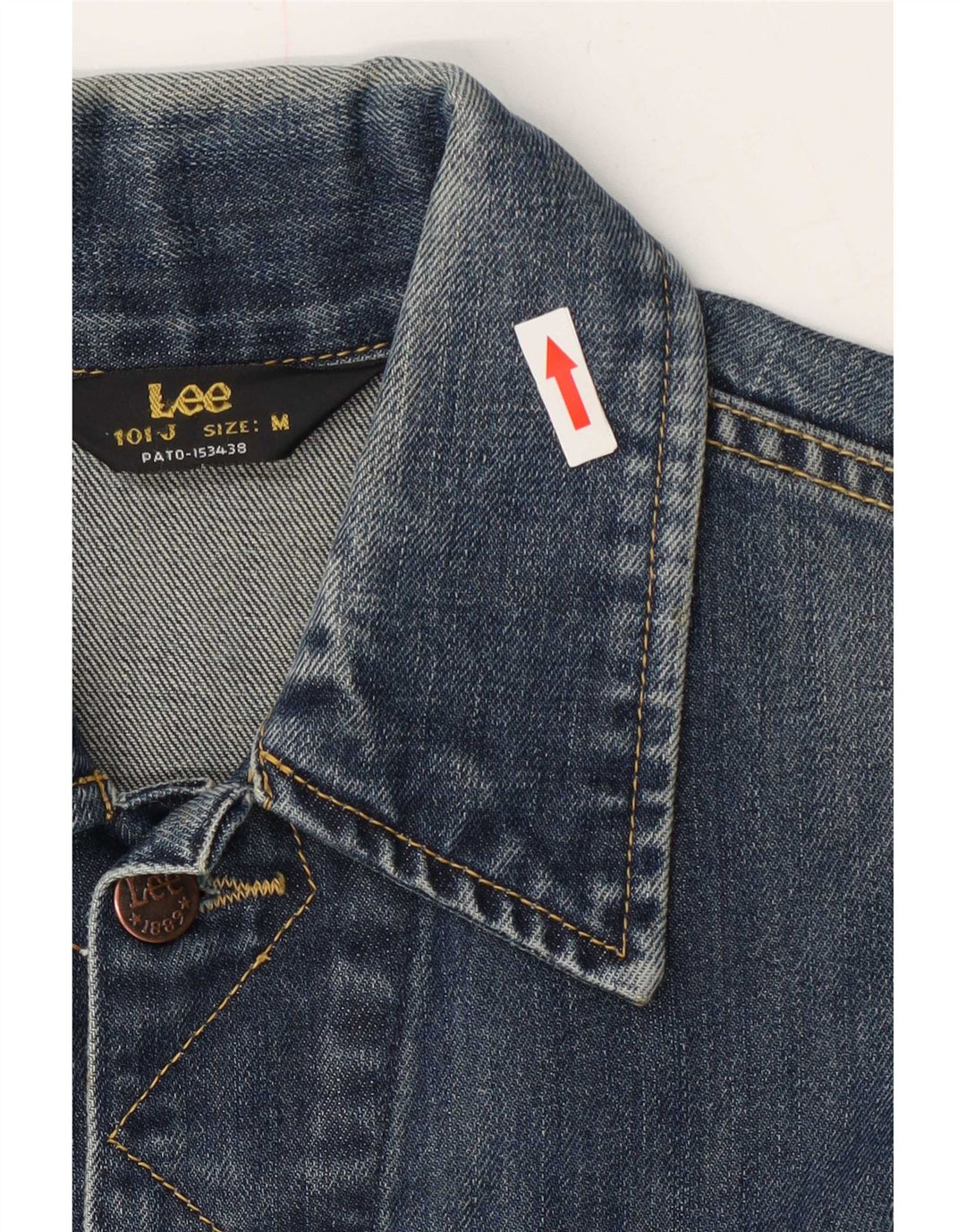 Lee Womens Denim Jacket UK 14 Medium Blue Cotton