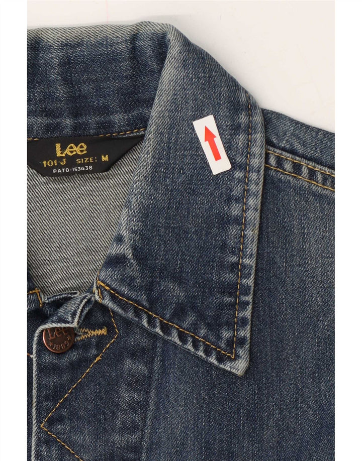 Lee Womens Denim Jacket UK 14 Medium Blue Cotton