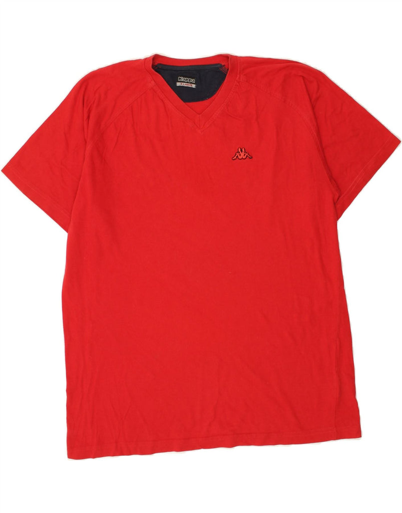 KAPPA Mens T-Shirt Top XL Red Cotton | Vintage Kappa | Thrift | Second-Hand Kappa | Used Clothing | Messina Hembry 