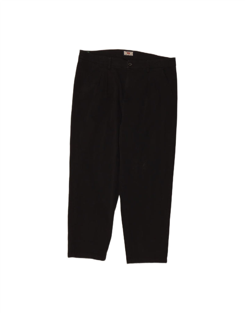 CARRERA Mens Anti Fit Pegged Chino Trousers IT 52 XL W36 L25 Black Cotton Vintage Carrera and Second-Hand Carrera from Messina Hembry 