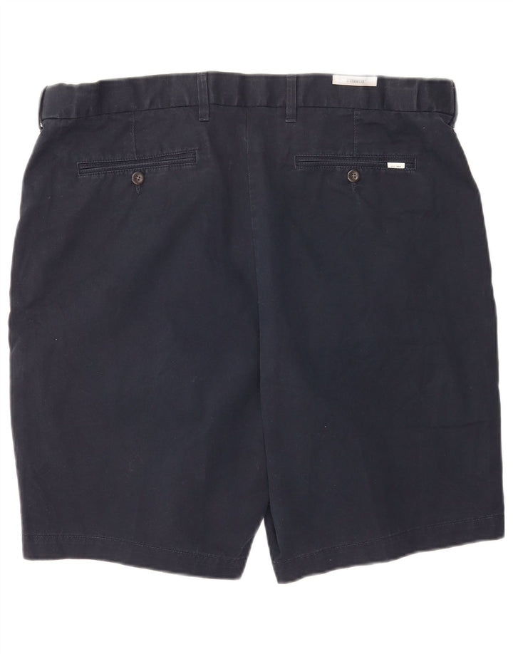 Marks & Spencer Mens Chino Shorts W42 2XL Navy Blue Cotton