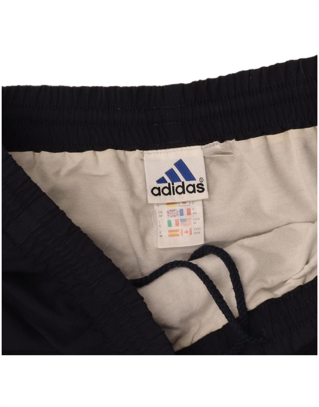 ADIDAS Mens Sport Shorts Large Navy Blue Polyester