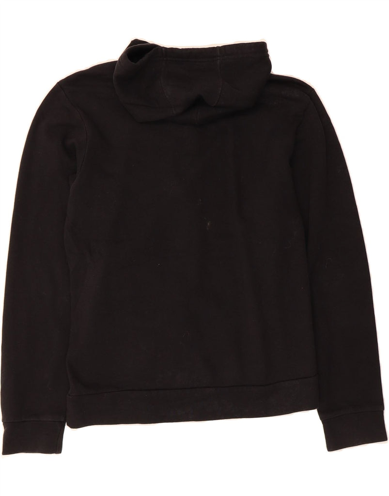 ADIDAS Womens Graphic Zip Hoodie Sweater UK 12 Medium Black Vintage Adidas and Second-Hand Adidas from Messina Hembry 