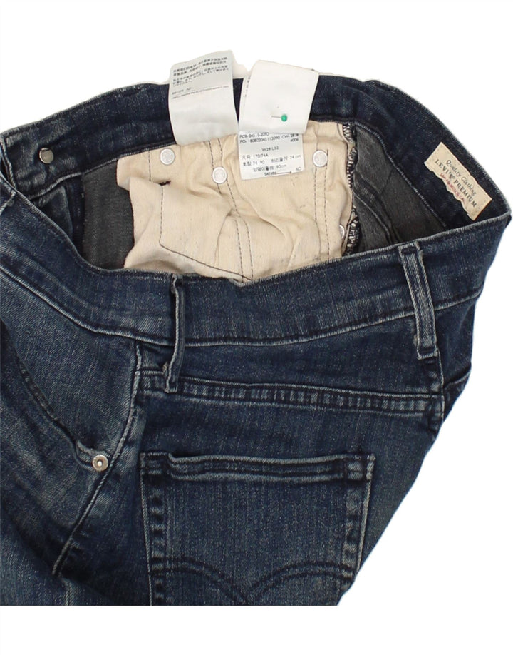 LEVI'S Mens Slim Jeans W29 L32 Navy Blue Cotton Vintage Levi's and Second-Hand Levi's from Messina Hembry 