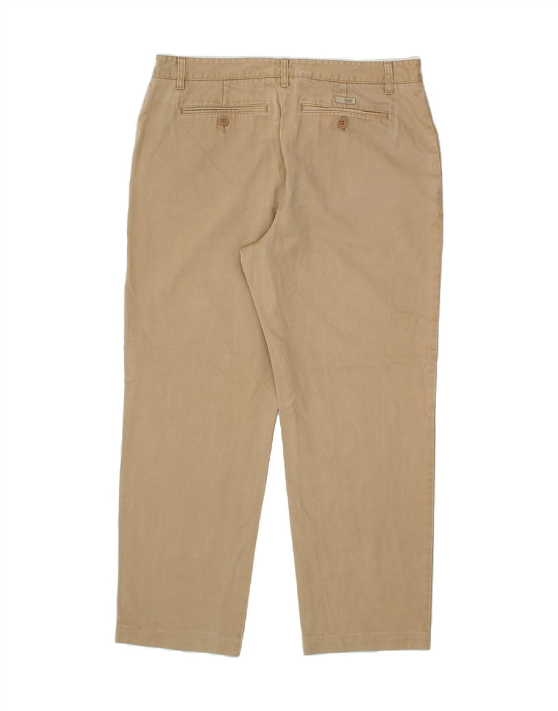 CALVIN KLEIN Mens Straight Chino Trousers W36 L29 Beige Vintage Calvin Klein and Second-Hand Calvin Klein from Messina Hembry 