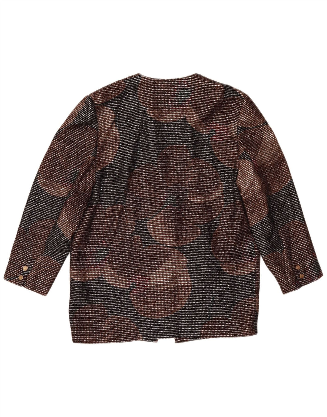 VINTAGE Womens 1 Button Blazer Jacket IT 46 Large Multicoloured Geometric