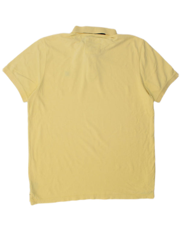 Crew Clothing Mens Polo Shirt XL Yellow Cotton