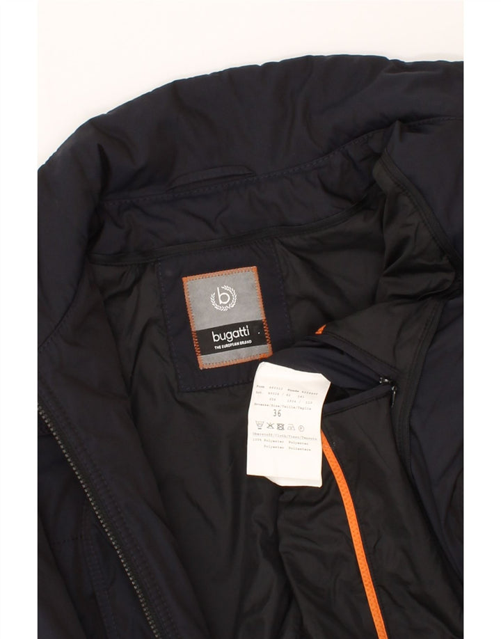 BUGATTI Womens Windbreaker Jacket EU 36 Small Navy Blue Polyamide Vintage Bugatti and Second-Hand Bugatti from Messina Hembry 