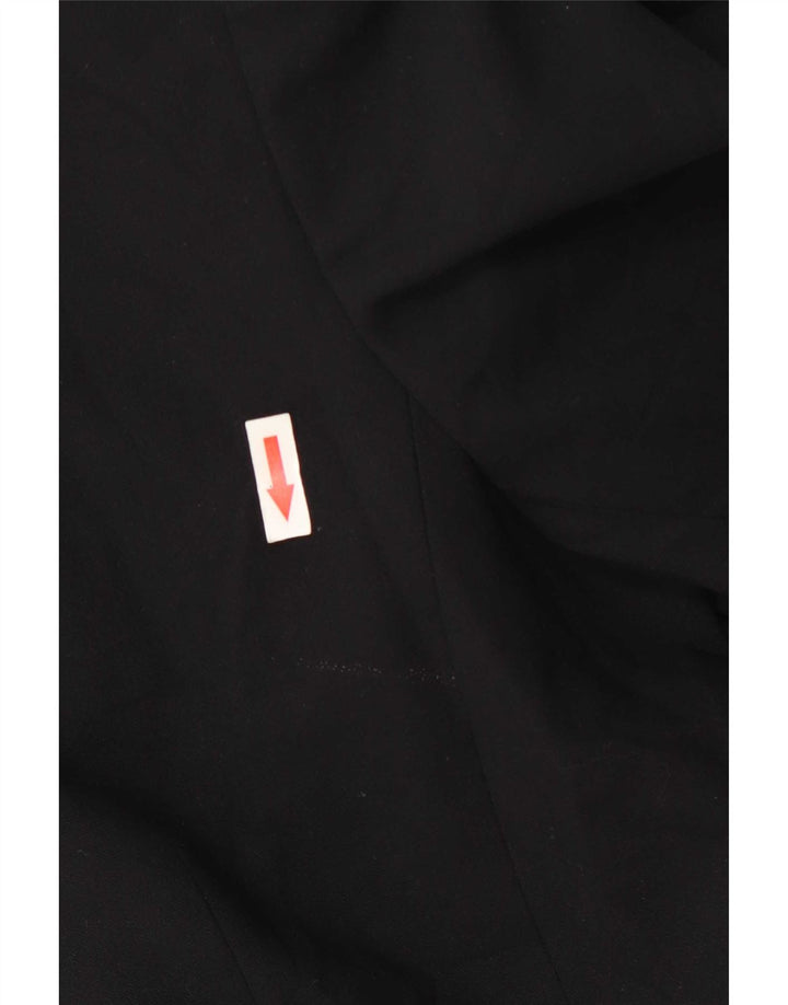 Marks & Spencer Womens 1 Button Standard Fit Blazer Jacket UK 18 XL Black