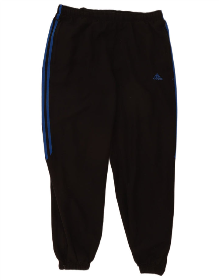 Adidas Mens Tracksuit Trousers Joggers Large Black Polyester