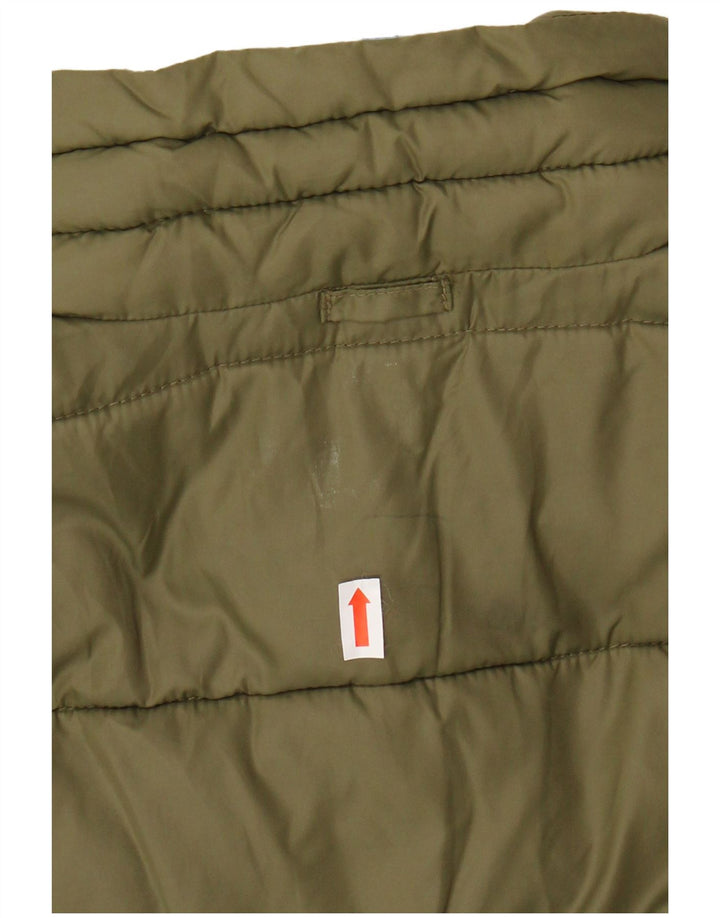 TOMMY HILFIGER Boys Padded Jacket 12-13 Years Khaki Nylon