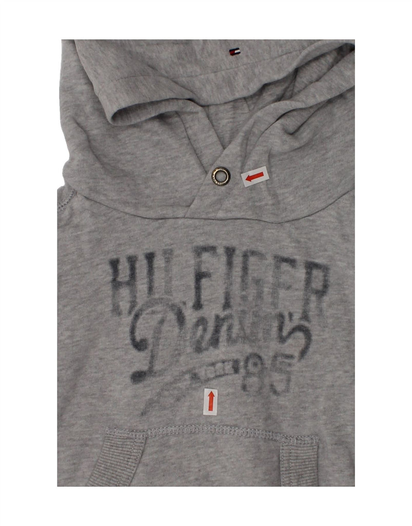 TOMMY HILFIGER Boys Graphic Hoodie Jumper 2-3 Years Grey Cotton | Vintage Tommy Hilfiger | Thrift | Second-Hand Tommy Hilfiger | Used Clothing | Messina Hembry 