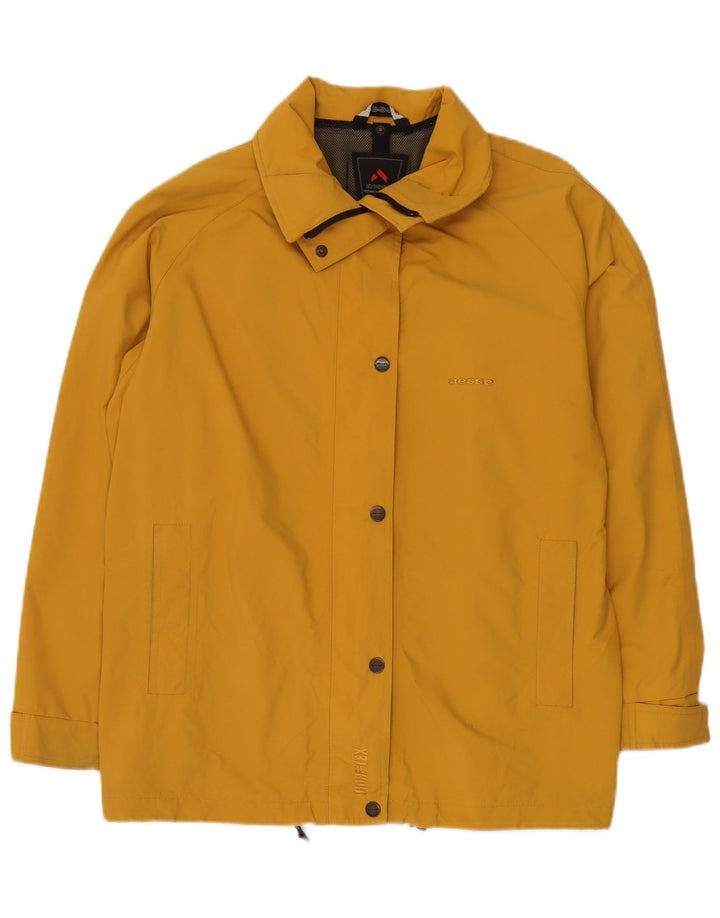 AESSE Womens Oversized Rain Jacket IT 46 Large Yellow Nylon