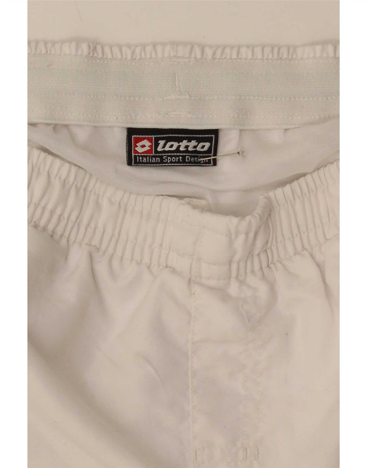 Lotto Mens Graphic Sport Shorts Medium White Colourblock