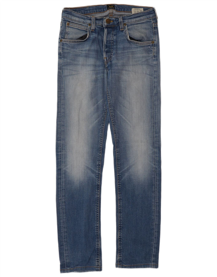 Lee Womens Daren Straight Jeans W28 L32 Blue Cotton