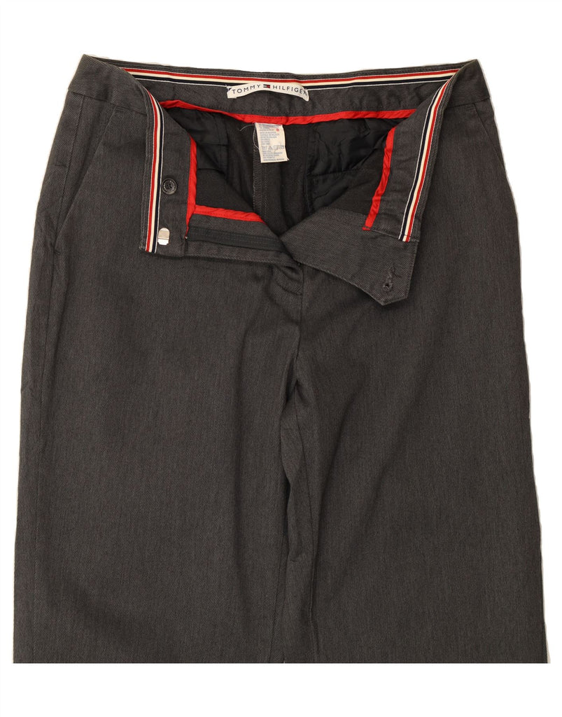 TOMMY HILFIGER Womens Straight Casual Trousers US 8 Medium W30 L31 Grey Vintage Tommy Hilfiger and Second-Hand Tommy Hilfiger from Messina Hembry 