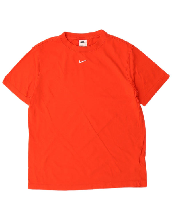 NIKE Mens T-Shirt Top XS Orange Cotton