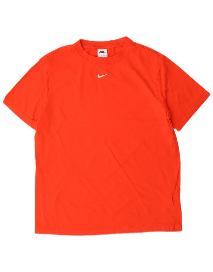 NIKE Mens T-Shirt Top XS Orange Cotton