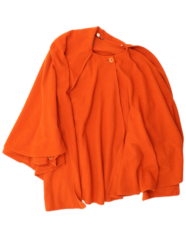 Adagio Womens Poncho Coat IT 36/38 XS Orange