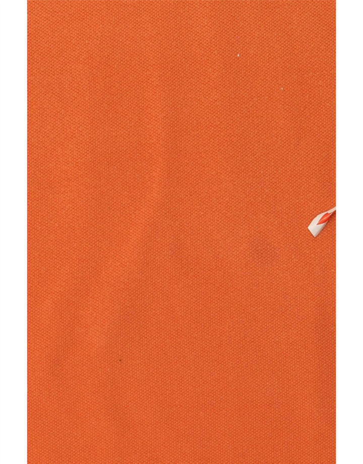Lotto Mens Polo Shirt Large Orange Cotton