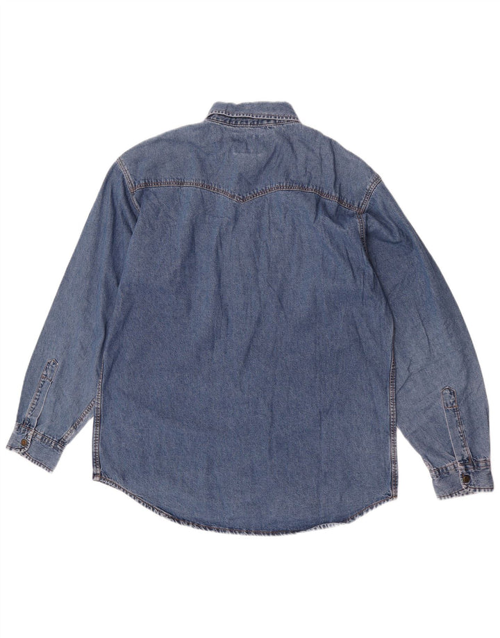 Perry's Mens Denim Shirt Large Blue